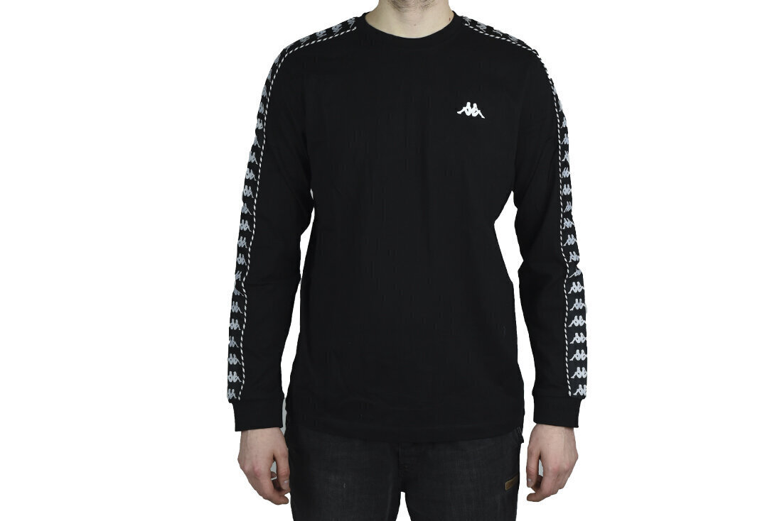 Džemperis vīriešiem Kappa Iantan Longsleeve 309003 19 4006, melns цена и информация | Vīriešu džemperi | 220.lv