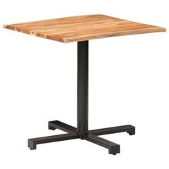vidaXL - bistro galds, 80x80x75cm, akācija cena un informācija | Virtuves galdi, ēdamgaldi | 220.lv