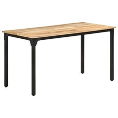 vidaXL - pusdienu galds, 140x70x76cm, neapstrādāta mango koks цена и информация | Кухонные и обеденные столы | 220.lv