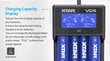 Akumulatora lādētājs XTAR VC4 LiION / Ni-MH ar šķidro kristālu displeju cena un informācija | Akumulatori, lādētāji un piederumi | 220.lv