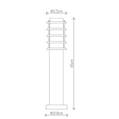 Ielu apgaismojums G.LUX GH-027-450-SS цена и информация | Уличное освещение | 220.lv