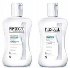 Увлажняющий гель для лица для сухой и чувствительной кожи Physiogel 2x150 мл цена и информация | Средства для очищения лица | 220.lv