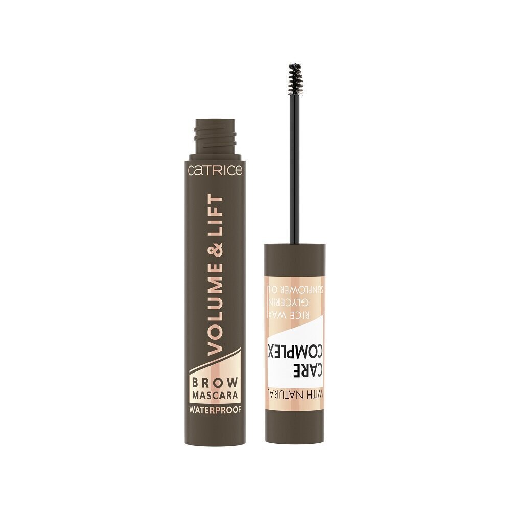 Biezinoša uzacu tuša Catrice Volume & Lift 5 ml, 030 Medium Brown, ūdensnoturīga cena un informācija | Uzacu krāsas, zīmuļi | 220.lv