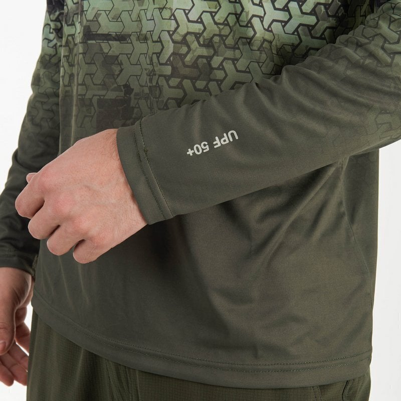 Sporta krekls ar garām piedurknēm Mark Hoodie V2 FHM, zaļš cena un informācija | Sporta apģērbs vīriešiem | 220.lv
