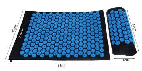 Akupresūras paklājs ar spilvenu + bumbiņas cena un informācija | Masāžas piederumi | 220.lv