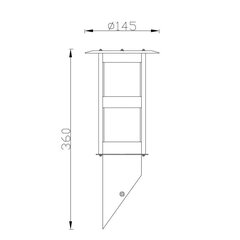 Sienas āra apgaismojums G.LUX GH-213-SS cena un informācija | Āra apgaismojums | 220.lv