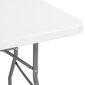 Saliekamais galds Springos, 240x75 cm, balts cena un informācija | Dārza galdi | 220.lv