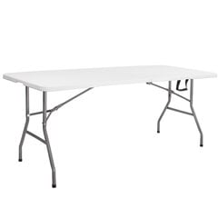 Saliekams galds Springos GF0051, 180 cm, balts cena un informācija | Dārza galdi | 220.lv