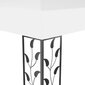 vidaXL - dārza mēbeles ar spuldzēm un dubultu jumtu, baltas, 3x4m cena un informācija | Dārza nojumes un lapenes | 220.lv