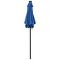 vidaXL lietussargs ar LED, tumši zils, 200x211cm, alumīnijs цена и информация | Saulessargi, markīzes un statīvi | 220.lv