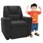 vidaXL - atpūtas krēsls, melns, mākslīgā āda cena un informācija | Atpūtas krēsli | 220.lv