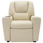 vidaXL atpūtas krēsls, krēmkrāsas, mākslīgā āda cena un informācija | Atpūtas krēsli | 220.lv