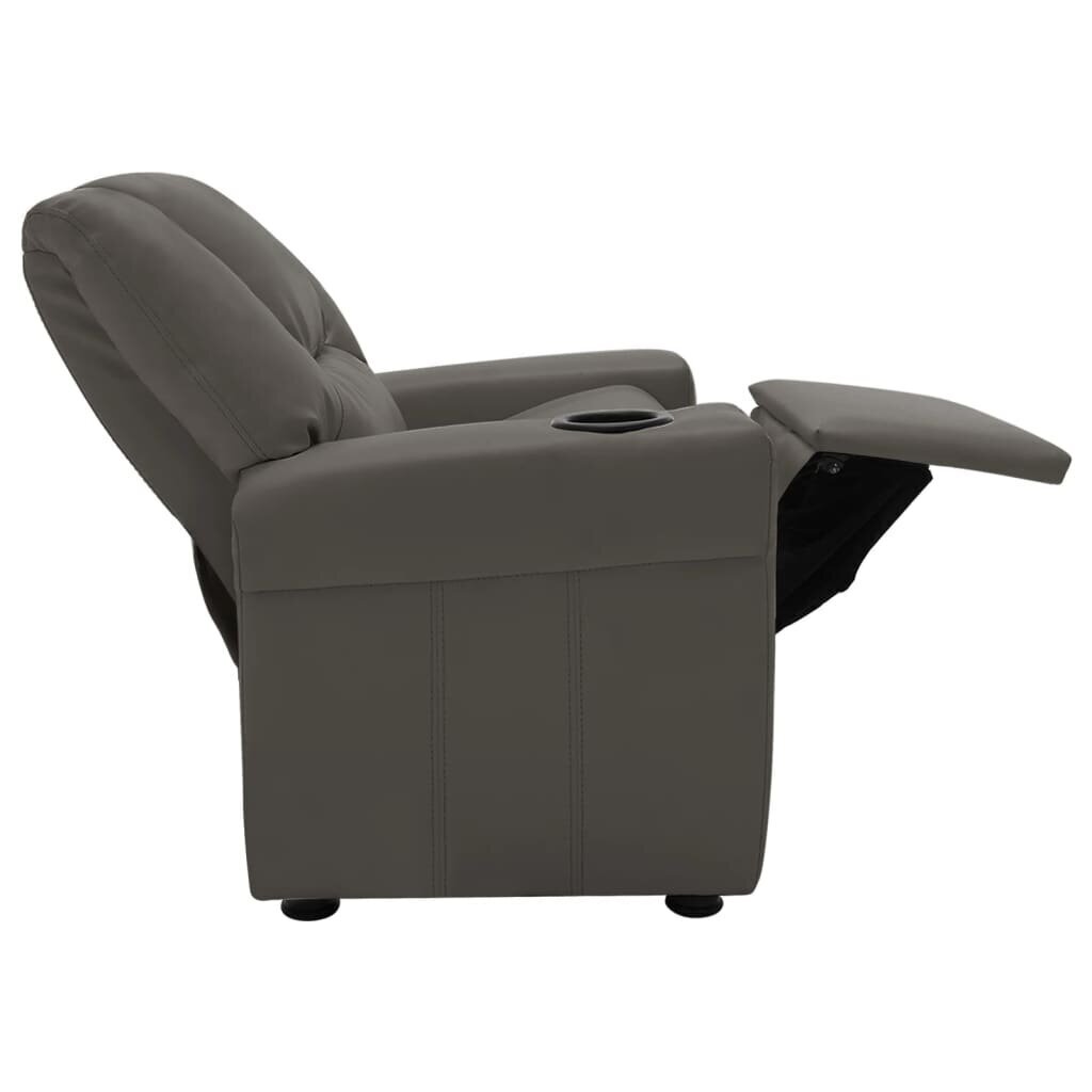 vidaXL - atpūtas krēsls, antracīts, mākslīgā āda cena un informācija | Atpūtas krēsli | 220.lv