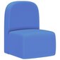 vidaXL 2-1 bērnu dīvāns, zils, mākslīgā āda cena un informācija | Sēžammaisi, klubkrēsli, pufi bērniem | 220.lv