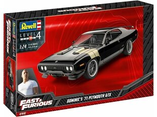 Сборная пластиковая модель Revell - Fast & Furious Dominics 1971 Plymouth GTX, 1/24, 07692 цена и информация | Revell Игрушки и игры от 3 лет | 220.lv