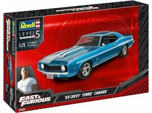 Сборная пластиковая модель Revell - Fast & Furious 1969 Chevy Camaro Yenko, 1/25, 07694 цена и информация | Конструкторы и кубики | 220.lv