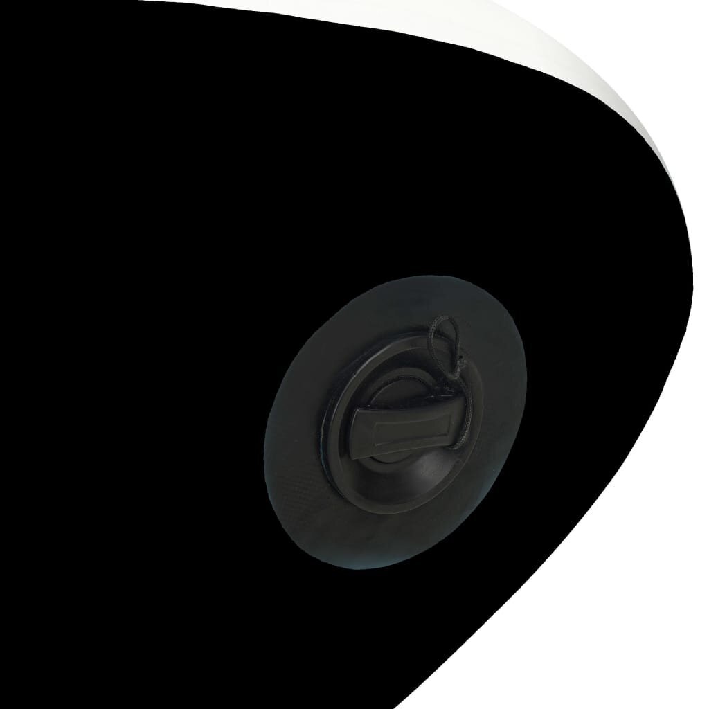 vidaXL - piepūšamā SUP dēļa un airu komplekts, melnā krāsā, 305x76x15cm cena un informācija | SUP dēļi, sērfa dēļi un piederumi | 220.lv