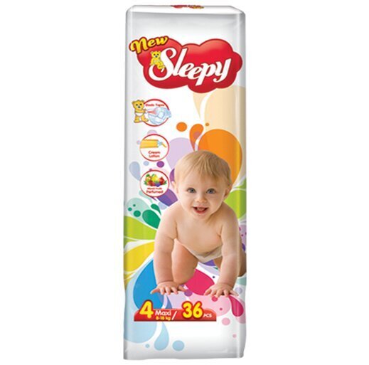 Autiņbiksītes New Sleepy Maxi-36 (4.izmērs) 8-18 kg cena un informācija | Autiņbiksītes | 220.lv