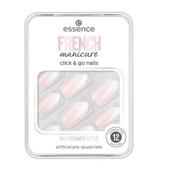 Приклеивамые ногти Essence French Manicure Click & Go, 12 шт., 02 Babyboomer Style цена и информация | Средства для маникюра и педикюра | 220.lv