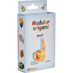 Moduļu Gliemezis - origami cena un informācija | Attīstošās rotaļlietas | 220.lv