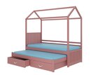 Кровать ADRK Furniture Jonasek 90x200см, розовая