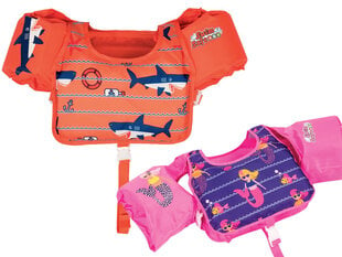 Bērnu peldēšanas veste ar piedurknēm Bestway, 1 gab, oranža/rozā cena un informācija | Peldvestes un piepūšamās peldēšanas piedurknes | 220.lv