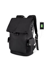 Sponge Tourist рюкзак, 15.4" с USB-соединением, черный цена и информация | Рюкзаки, сумки, чехлы для компьютеров | 220.lv