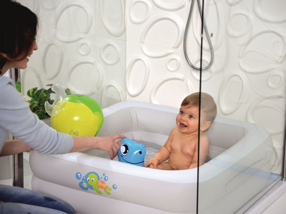 Piepūšamais baseins zīdaiņiem Bestway Baby Tub, 86x86x25 cm цена и информация | Baseini | 220.lv