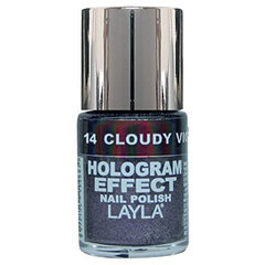 Layla Cosmetics HOLOGRAM EFFECT No.14 10ml cena un informācija | Nagu lakas, stiprinātāji | 220.lv