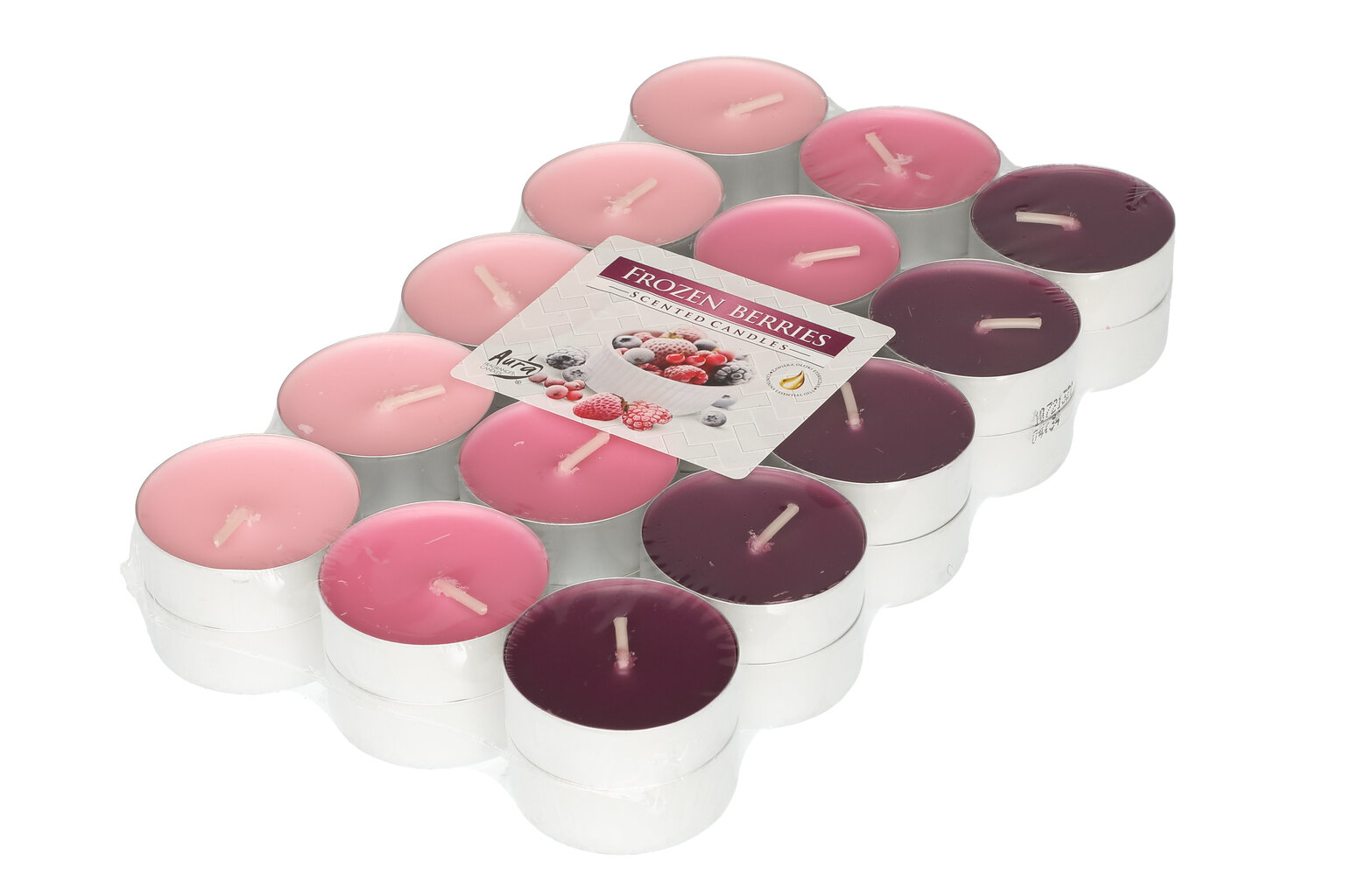 Smaržīgās tējas sveces Frozen Berries, 30 gab cena un informācija | Sveces un svečturi | 220.lv