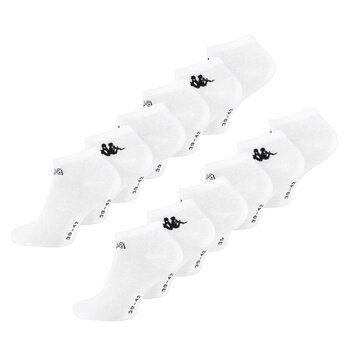 Спортивные носки Kappa Zollo, 12 пар Белые цена и информация | Мужские носки | 220.lv