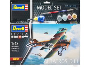 Конструктор Revell - Model Set Albatros DIII, 1/48, 64973 цена и информация | Конструкторы и кубики | 220.lv