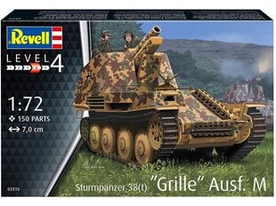 Revell - Sturmpanzer 38(t) Grille Ausf. M, 1/72, 03315 cena un informācija | Revell Rotaļlietas un spēles no 3 gadiem | 220.lv