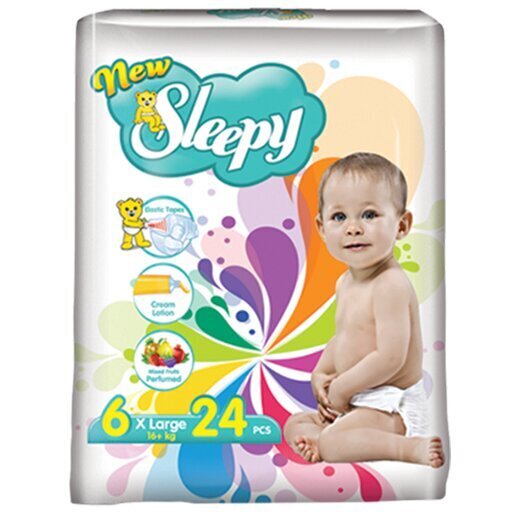 Autiņbiksītes New Sleepy X-large-24 (6.izmērs) 13+ kg cena un informācija | Autiņbiksītes | 220.lv