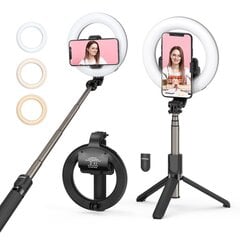 Selfiju statīvs ar LED gredzenu Mpow PA213B cena un informācija | Selfie Sticks | 220.lv