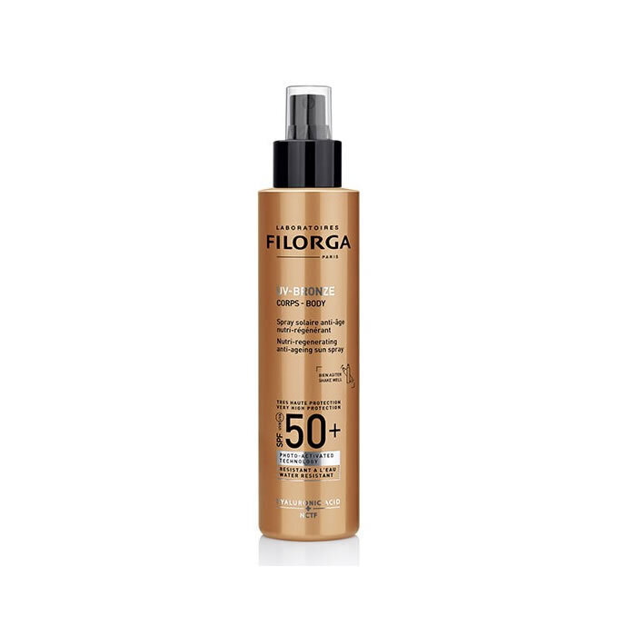 Sauļošanās sprejs nobriedušai ādai Filorga UV-Bronze SPF 50+ 150 ml cena un informācija | Sauļošanās krēmi | 220.lv