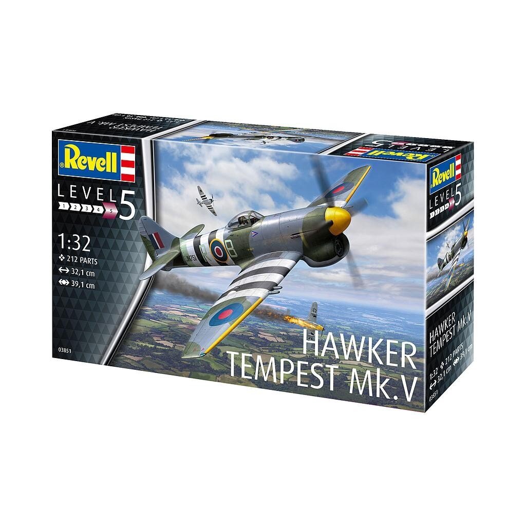 Revell plastic model Hawker Tempest 1:32 V cena un informācija | Konstruktori | 220.lv