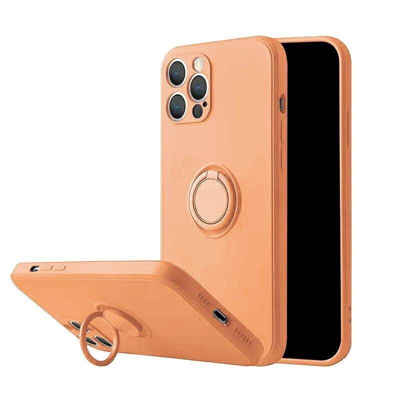 Mocco Pastel Ring Silicone Back Case Aizmugurējais Silikona Apvalks Paredzēts Xiaomi Redmi Note 9T Oranžs cena un informācija | Telefonu vāciņi, maciņi | 220.lv