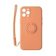 Mocco Pastel Ring Silicone Back Case Aizmugurējais Silikona Apvalks Paredzēts Xiaomi Redmi Note 9T Oranžs