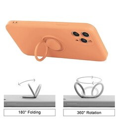 Mocco Pastel Ring Silicone Back Case Aizmugurējais Silikona Vāciņš Paredzēts Apple iPhone 12 Max Oranžs цена и информация | Чехлы для телефонов | 220.lv