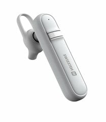 Swissten Caller Bluetooth 5.0 HandsFree Austiņa ar Funkciju MultiPoint / CVC noise reduction Balta cena un informācija | Swissten Mobilie telefoni un aksesuāri | 220.lv