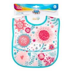 Водоустойчивый слюнявчик с кармашком Canpol Babies Wild Nature Pink, 9/234_pin цена и информация | Слюнявчики | 220.lv