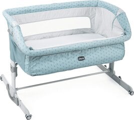 Bērnu gultiņa - manēža Chicco NEXT2ME Dream Sage, gaiši zila cena un informācija | Manēžas | 220.lv
