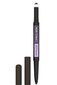 Uzacu zīmulis Maybelline New York Express Brow Satine Duo, Black Brown 05 cena un informācija | Uzacu krāsas, zīmuļi | 220.lv