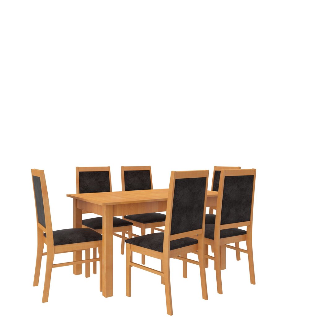 Ēdamistabas komplekts ADRK Furniture Rodos 25, brūnas krāsas цена и информация | Ēdamistabas komplekti | 220.lv