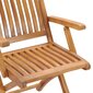 vidaXL - saliekamie dārza krēsli, 6 gab., masīvs tīkkoks цена и информация | Dārza krēsli | 220.lv