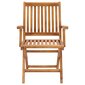 vidaXL - saliekamie dārza krēsli, 6 gab., masīvs tīkkoks цена и информация | Dārza krēsli | 220.lv