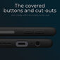 Moozy Lifestyle telefona vāciņš saderīgs ar Xiaomi Redmi Note 10, Redmi Note 10S – augstvērtīga silikona apvalks ar matētu virsmu un mīkstu mikrošķiedras oderi, Melns cena un informācija | Telefonu vāciņi, maciņi | 220.lv