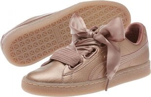 Спортивная обувь женская Puma Basket Heart Copper 365463-01, розовая цена и информация | Спортивная обувь для женщин | 220.lv