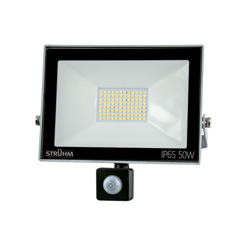 Kroma LED s 50w pelēks 4500k SMD LED projektors ar kustības sensoru STRÜHM 217 x 229 x 59 mm cena un informācija | Āra apgaismojums | 220.lv